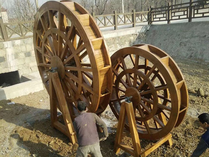 >>产品展示    水车是古代中国劳动人民发明的灌溉工具.