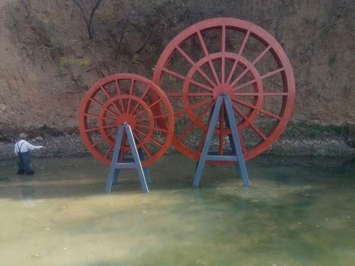 景观水车制作