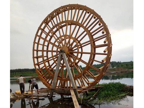 景观水车制作 